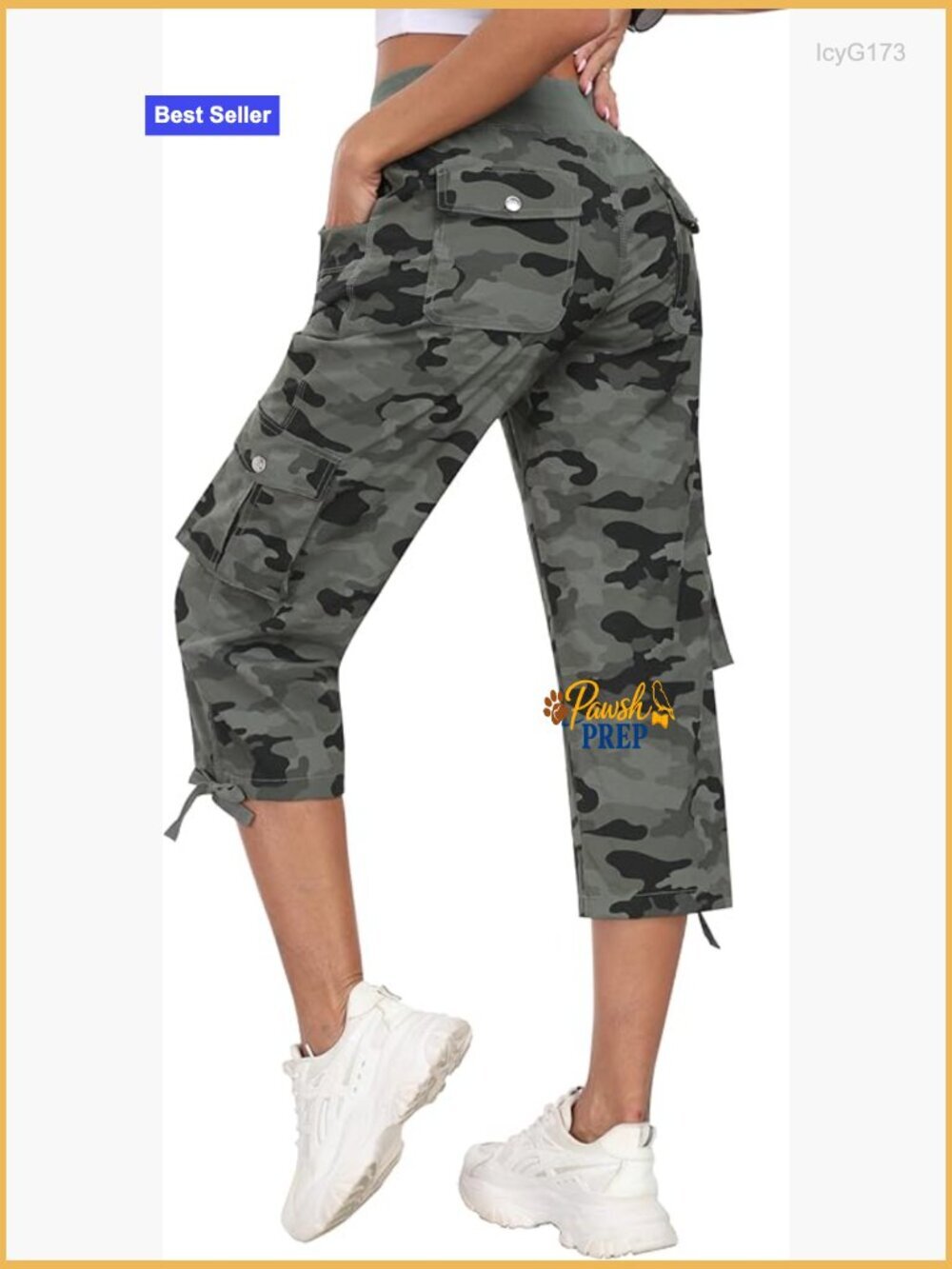 Women's Cargo Capris Hiking Pants Lightweight Quick Dry Outdoor Athletic Travel